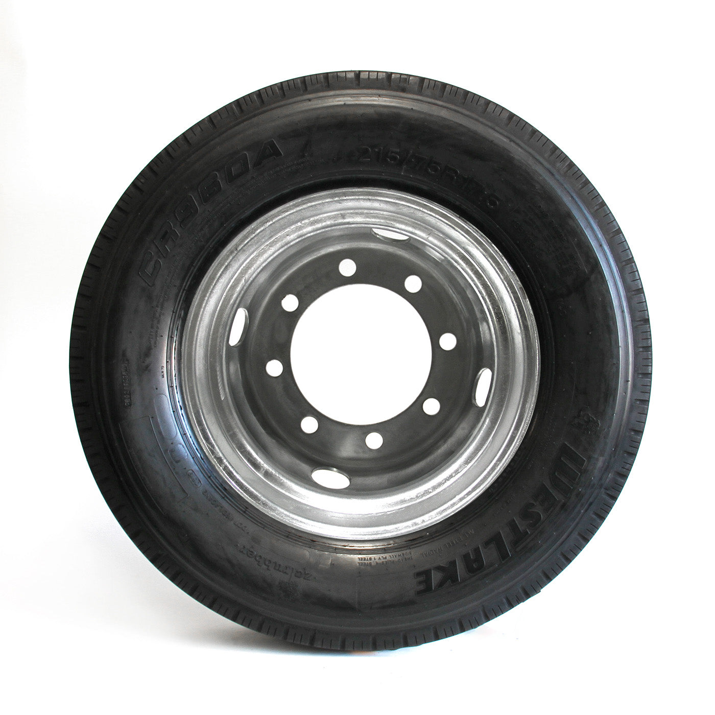 Pneu radial 215/75R175 16 plis LRH 4805 lbs Westlake et jante 17 1/2" 8 trous double galvanisée - RecreaShop