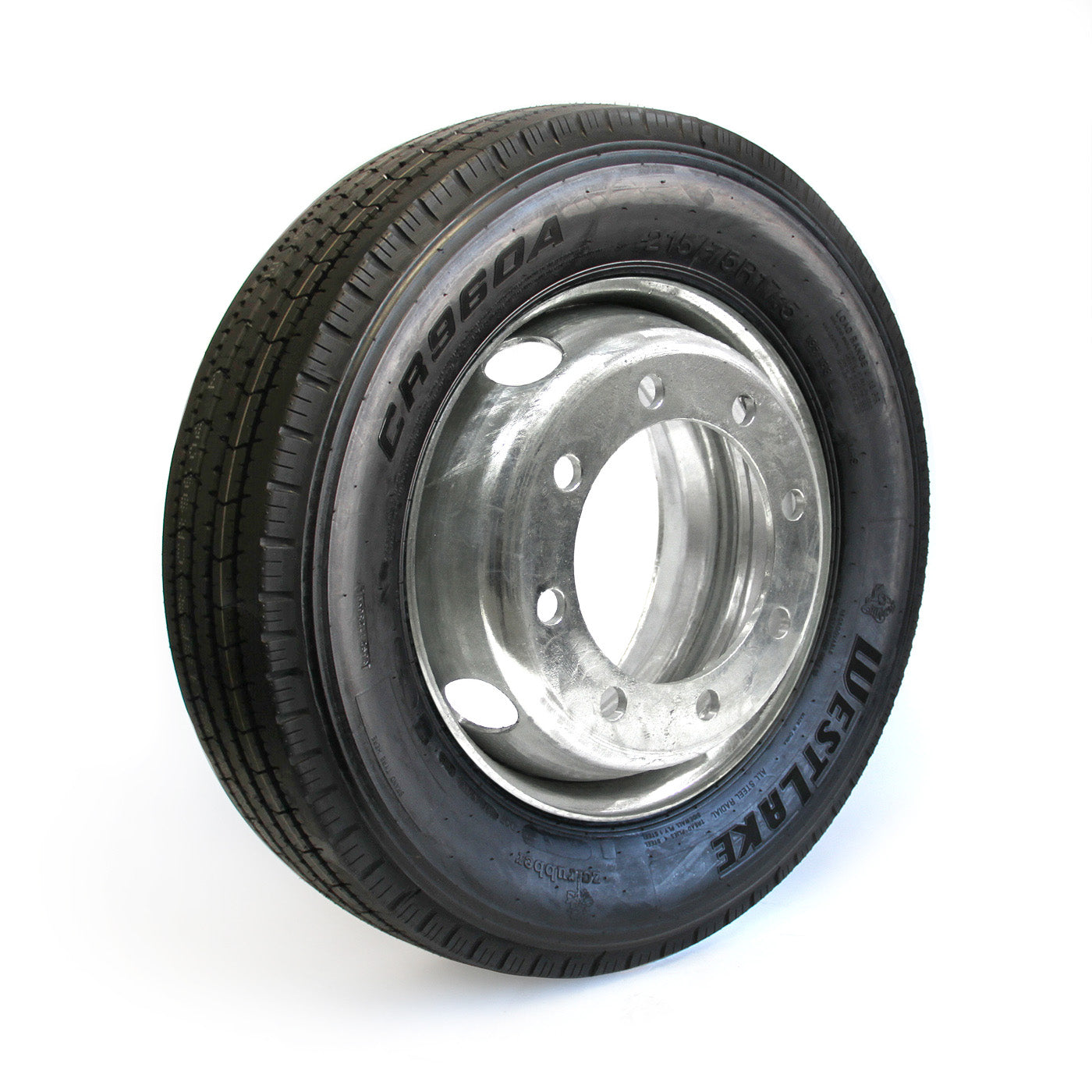 Pneu radial 215/75R175 16 plis LRH 4805 lbs Westlake et jante 17 1/2" 8 trous double galvanisée - RecreaShop