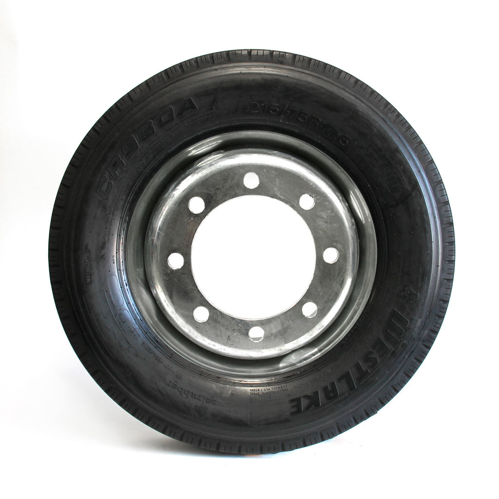 Pneu radial 215/75R175 16 plis LRH 4805 lbs Westlake et jante 17 1/2" 8 trous double galvanisée - RecreaShop