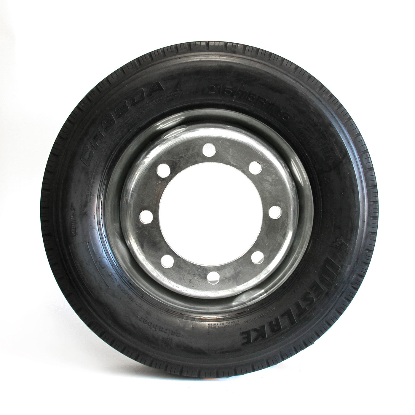 Pneu radial 215/75R175 16 plis LRH 4805 lbs Westlake et jante 17 1/2" 8 trous double galvanisée - RecreaShop