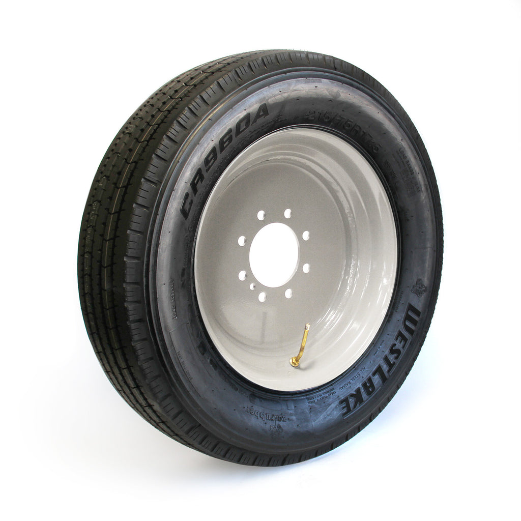 Pneu radial 215/75R175 16 plis LRH 4805 lbs Westlake et jante 17 1/2" 8 trous blanche - RecreaShop