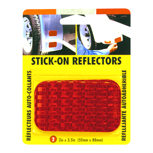 Stick-On Reflector-Red 2/ - Récréashop