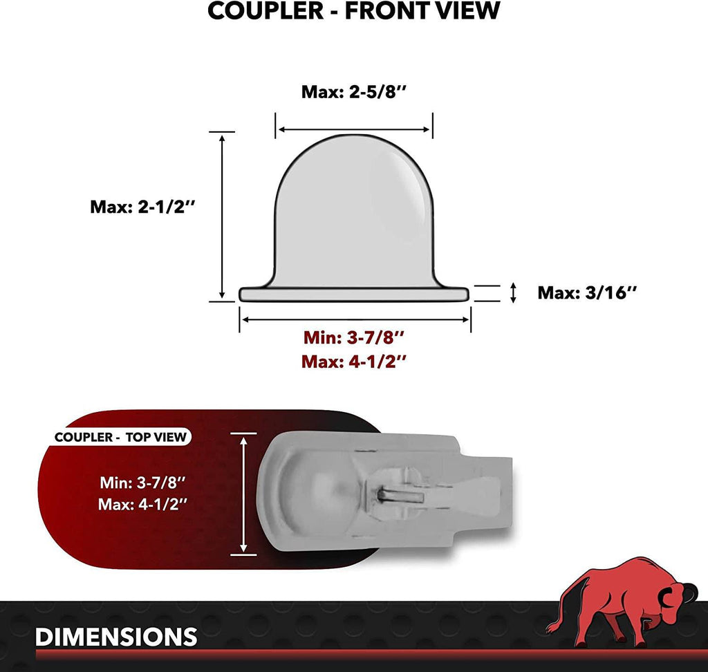 AMPLOCK BRP2516 Trailer Coupler Lock/RV Coupler Lock (fits on Specific 2 5/16 inches Coupler only) - Récréashop