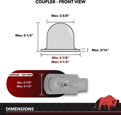 AMPLOCK BRP2516 Trailer Coupler Lock/RV Coupler Lock (fits on Specific 2 5/16 inches Coupler only)