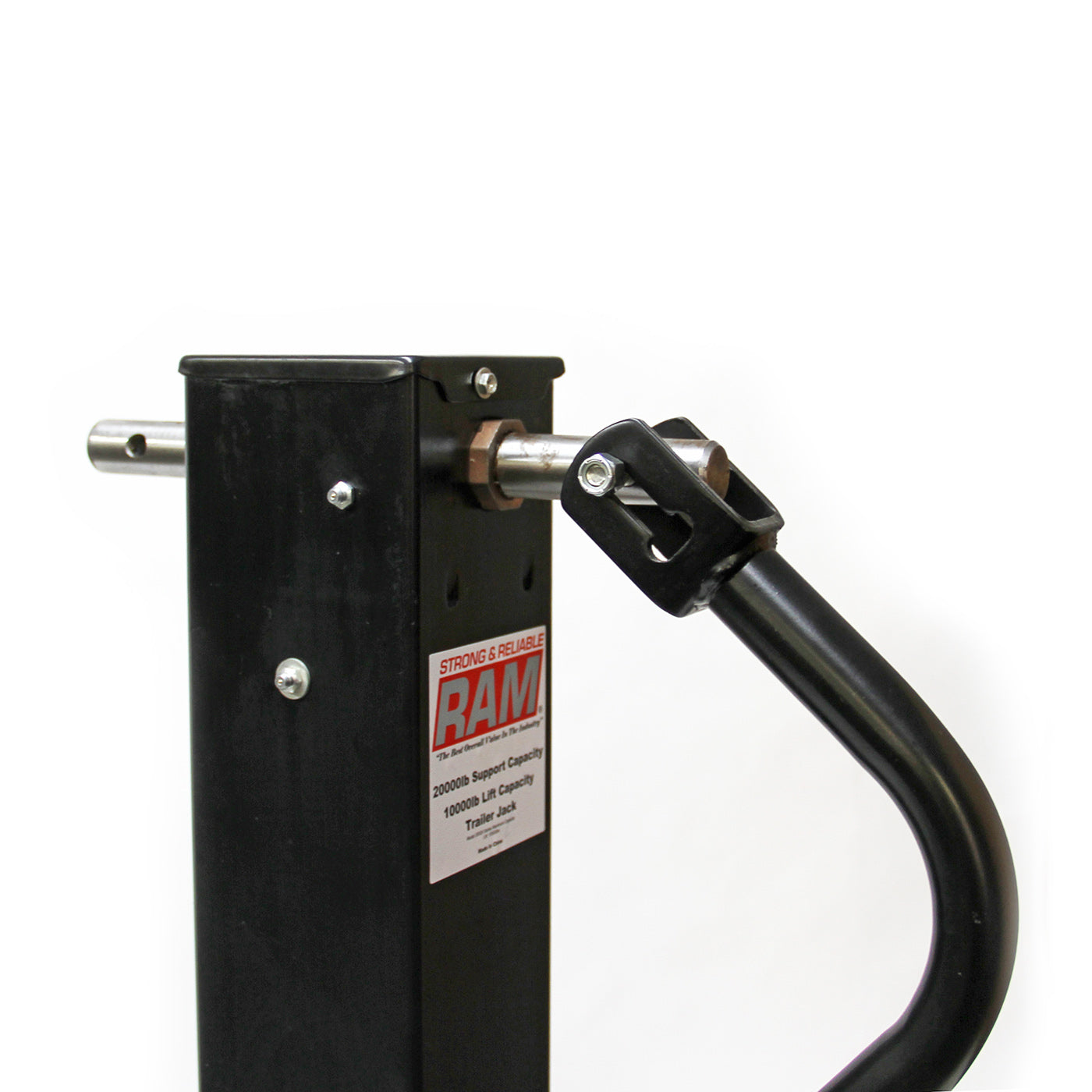 Vérin ajustable 20K 12 1/2" 1 vitesse et tube carré 4 1/4" RAM - RecreaShop