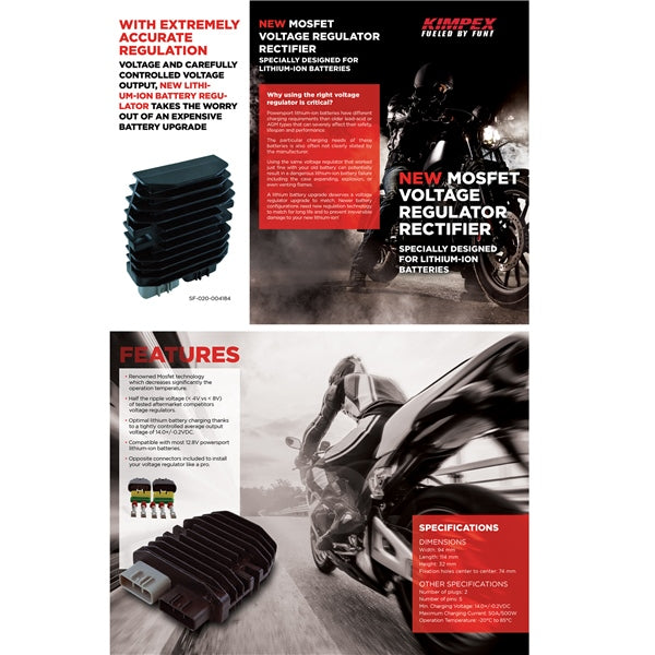 Kimpex HD Régulateur redresseur de voltage mosfet 225637