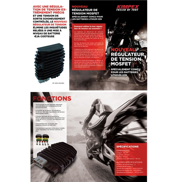 Kimpex HD Régulateur redresseur de voltage mosfet 225637