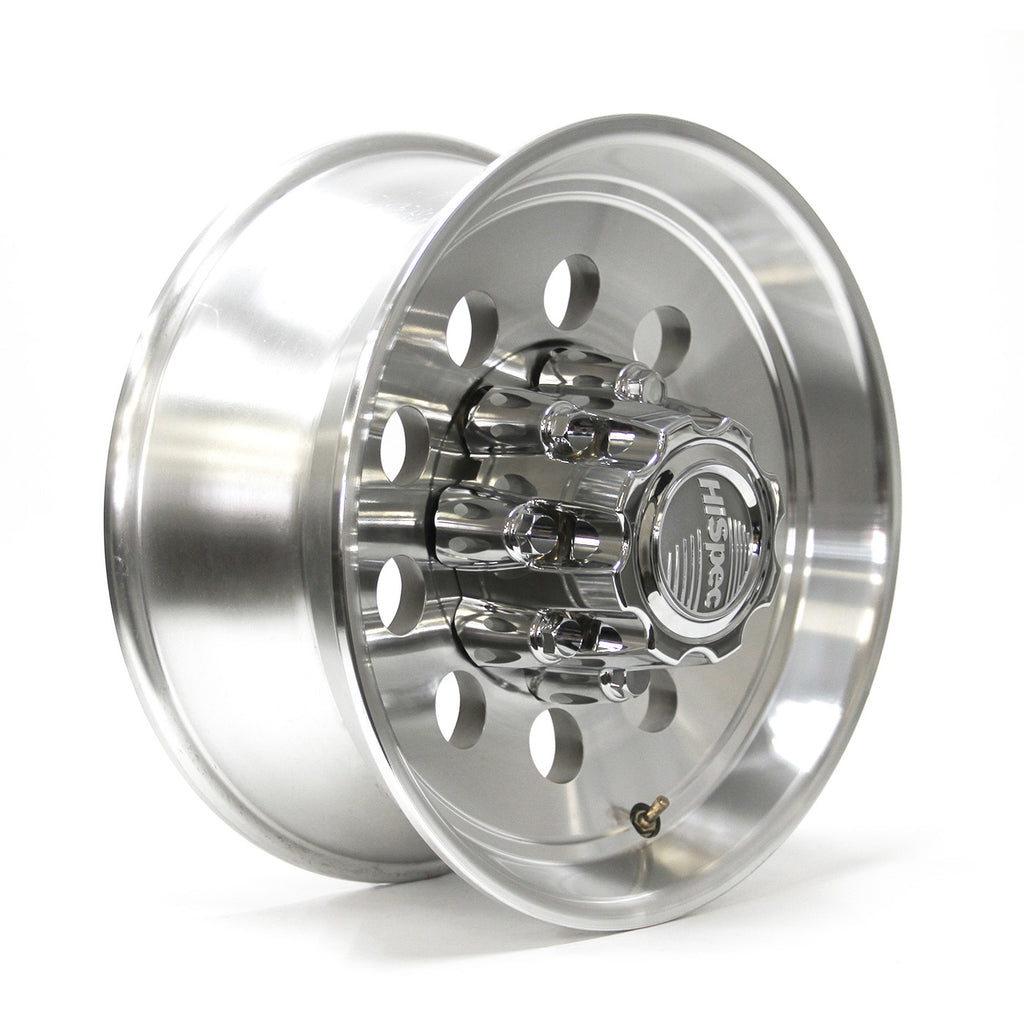 Jante 17 1/2" x 6 3/4" 8 trous 6050 lbs modulaire aluminium et centre de roue - RecreaShop
