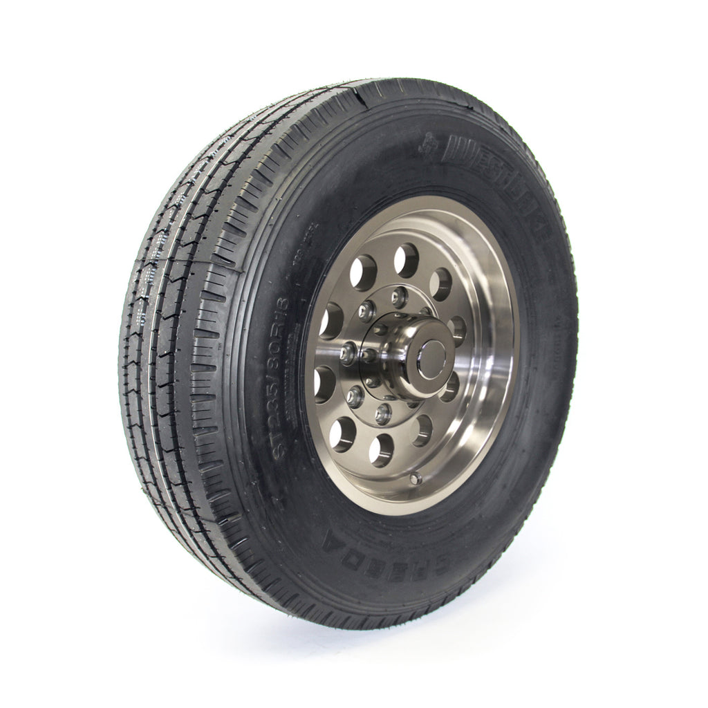 Pneu radial 235/80R16 14 plis LRG 4080 lbs Westlake et jante 16" 8 trous modulaire aluminium - RecreaShop