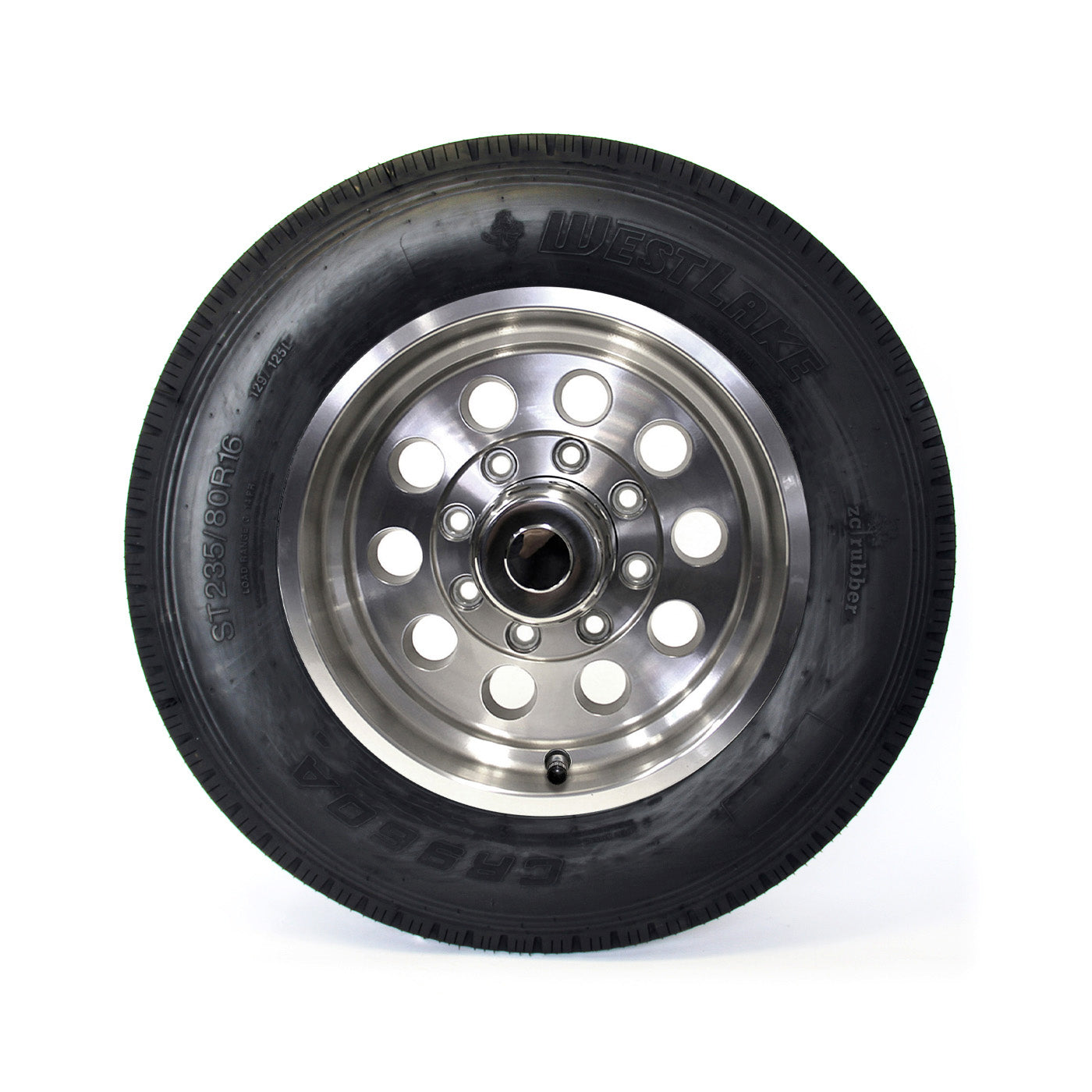 Pneu radial 235/80R16 14 plis LRG 4080 lbs Westlake et jante 16" 8 trous modulaire aluminium - RecreaShop