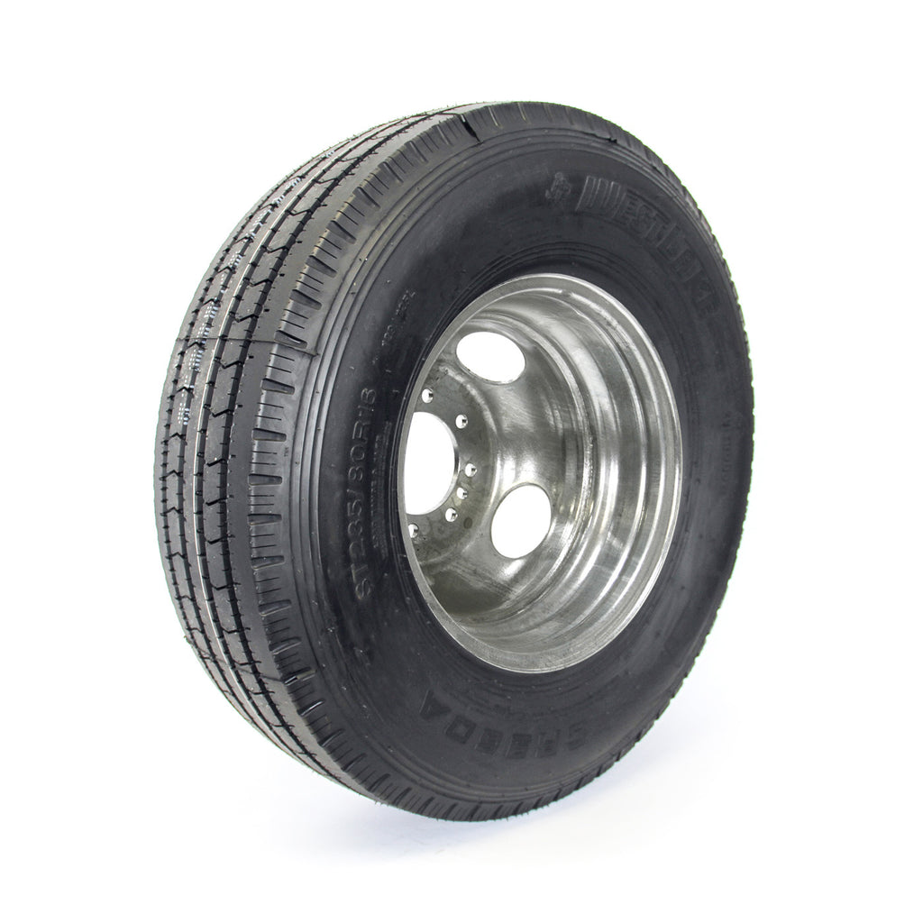 Pneu radial 235/80R16 14 plis LRG 4080 lbs Westlake et jante 16" 8 trous double galvanisée - RecreaShop