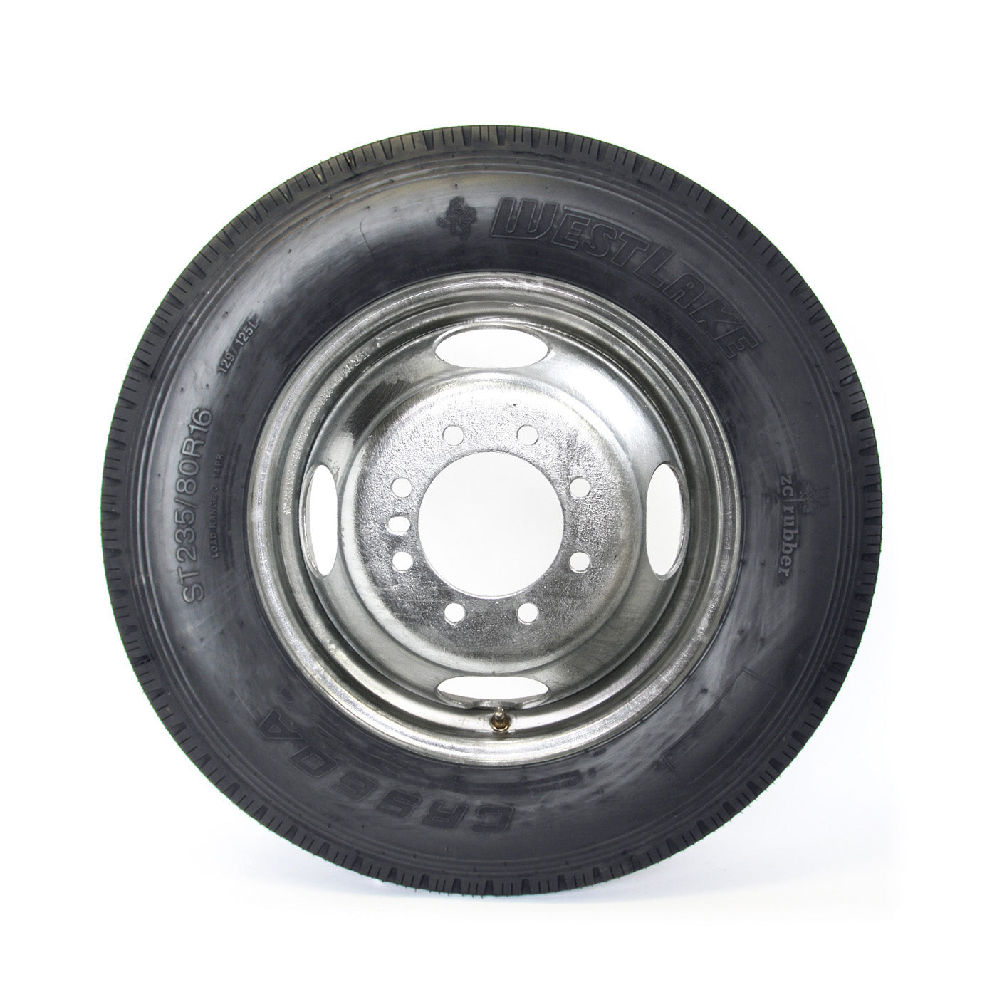 Pneu radial 235/85R16 14 plis LRG 4400 lbs Westlake et jante 16" 8 trous double galvanisée - RecreaShop
