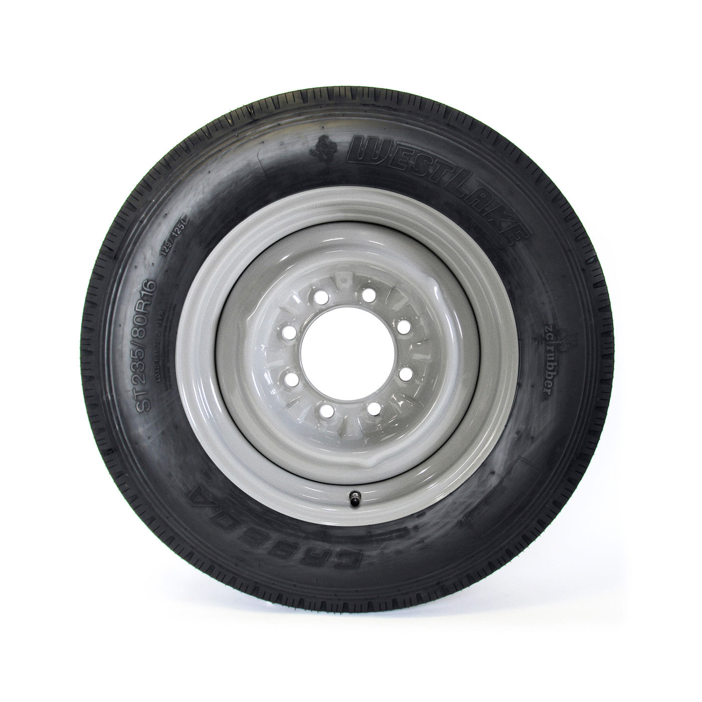 Pneu radial 235/85R16 14 plis LRG 4400 lbs Westlake et jante 16" 8 trous grise - RecreaShop