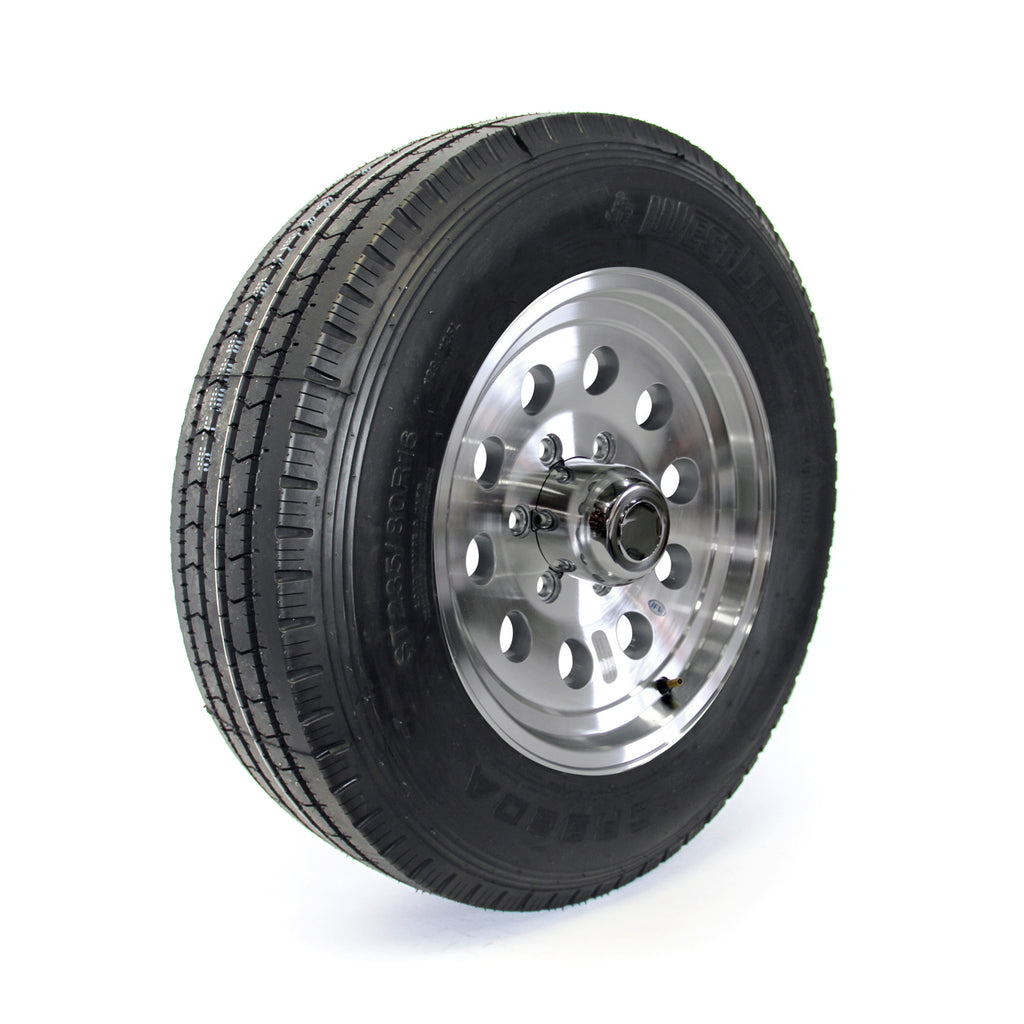 Pneu radial 235/80R16 14 plis LRG 4080 lbs Westlake et jante 16" 6 trous aluminium modulaire - RecreaShop