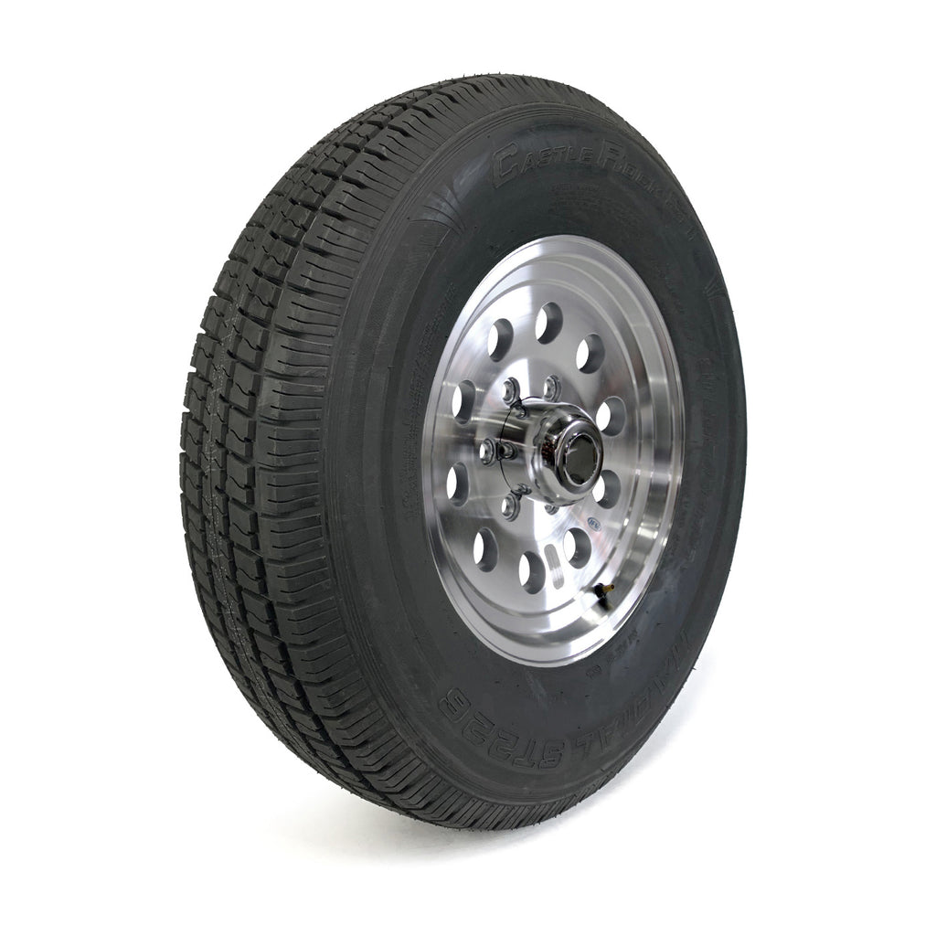 Pneu radial 235/80R16 10 plis LRE 3520 lbs Castle Rock et jante 16" 6 trous modulaire aluminum - RecreaShop