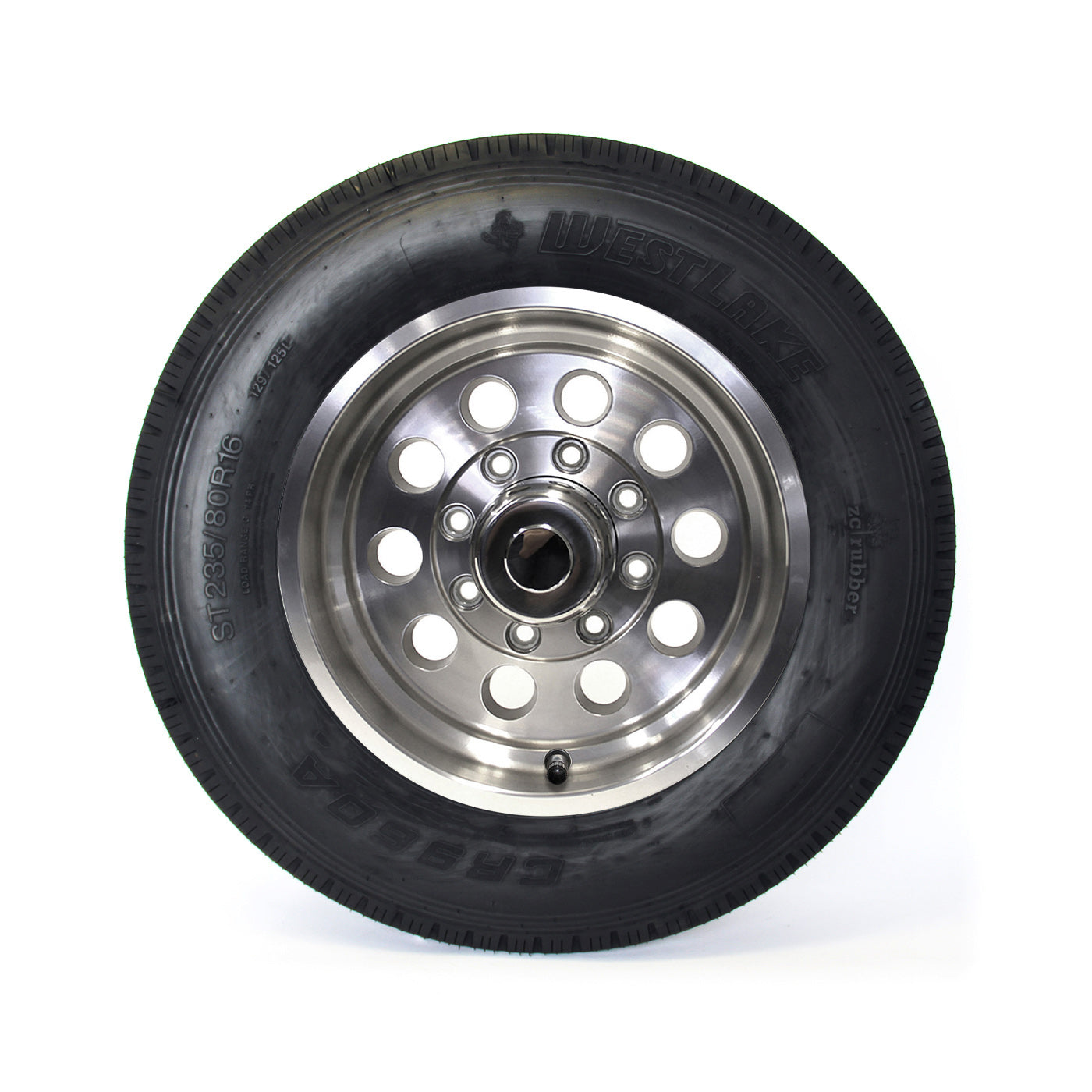 Pneu radial 235/80R16 14 plis LRG 4080 lbs Westlake et jante 16" 8 trous modulaire aluminium - RecreaShop