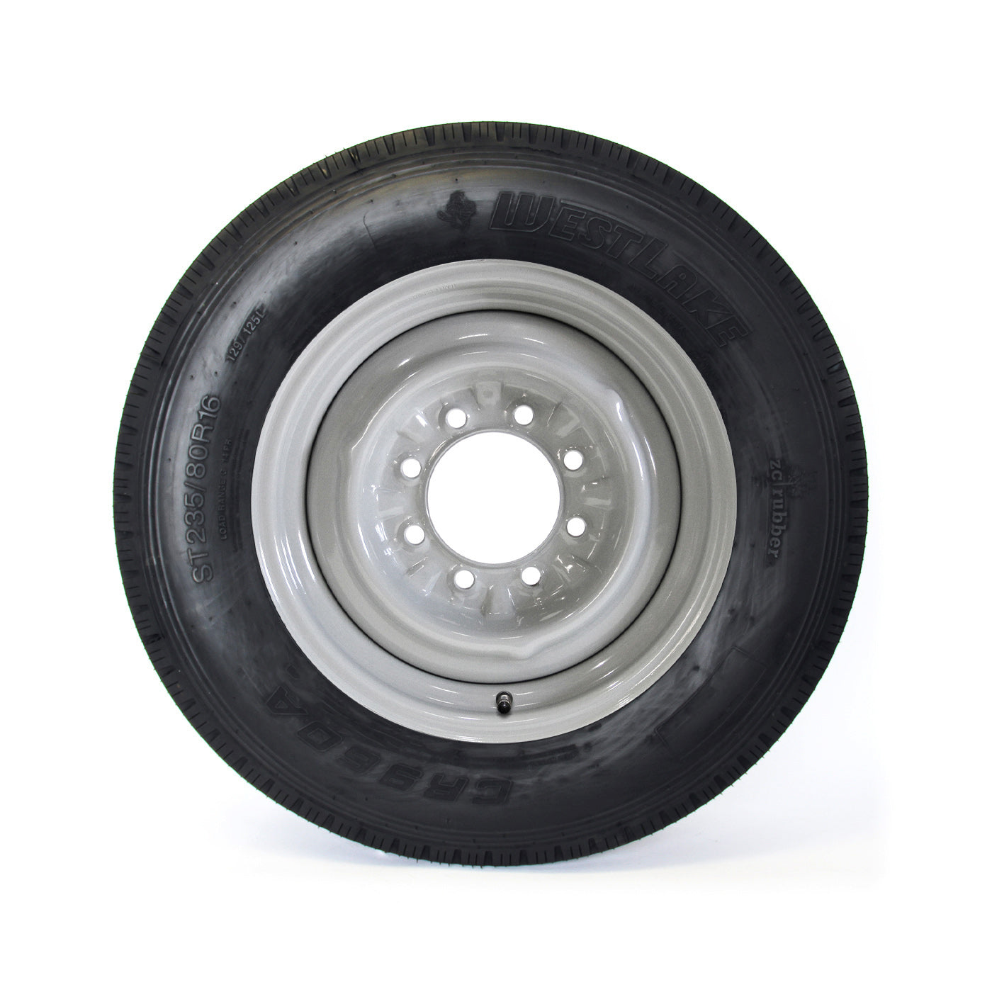 Pneu radial 235/80R16 14 plis LRG 4080 lbs Westlake et jante 16" 8 trous grise - RecreaShop