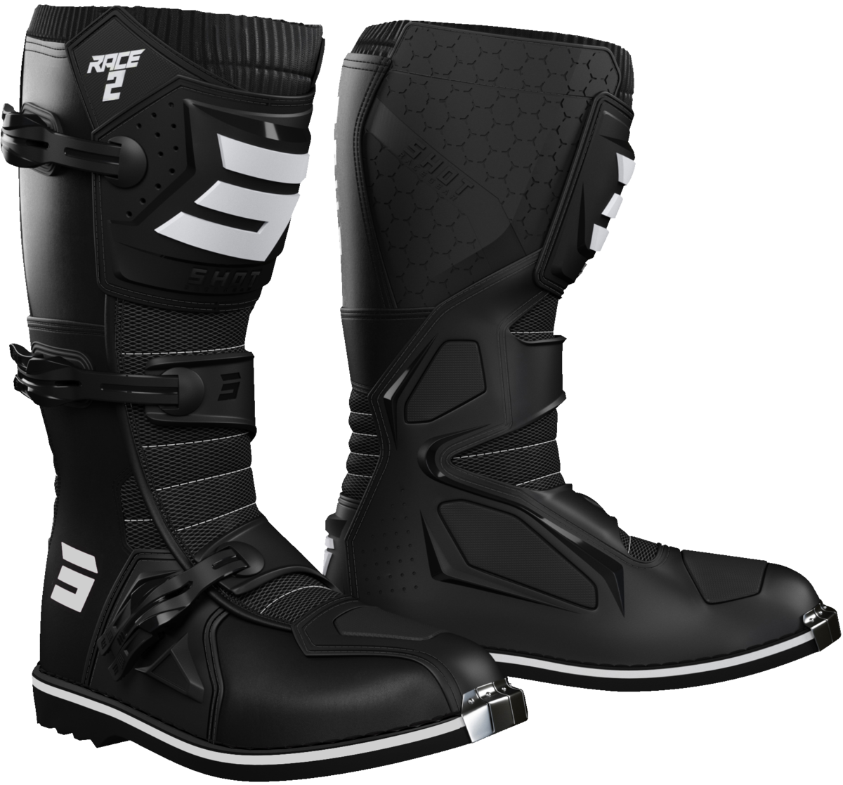 SHOT Race 2 Kids Bottes Noir