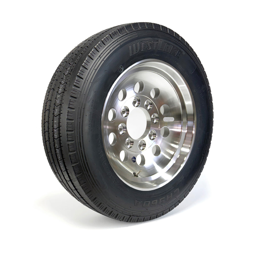 Pneu radial 245/70R175 18 plis LRJ 6005 lbs Westlake et jante 17 1/2" 8 trous aluminium - RecreaShop