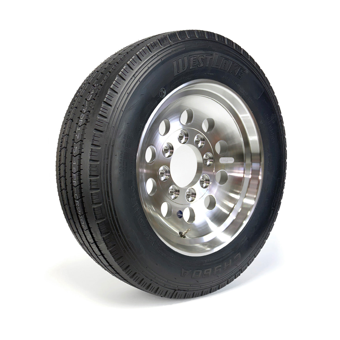 Pneu radial 245/70R175 18 plis LRJ 6005 lbs Westlake et jante 17 1/2" 8 trous aluminium - RecreaShop