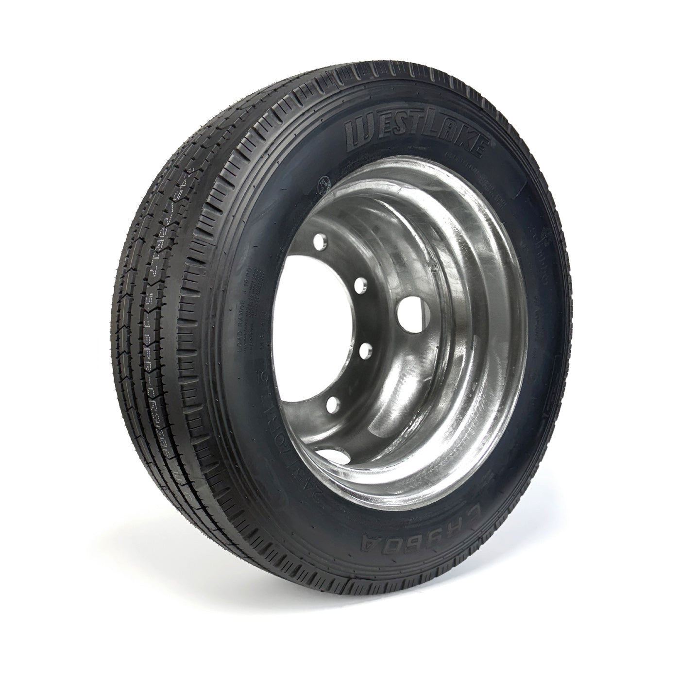 Pneu radial 245/70R175 18 plis LRJ 6005 lbs Westlake et jante 17 1/2" 8 trous double galvanisée - RecreaShop
