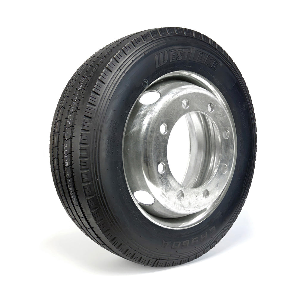 Pneu radial 245/70R175 18 plis LRJ 6005 lbs Westlake et jante 17 1/2" 8 trous double galvanisée - RecreaShop