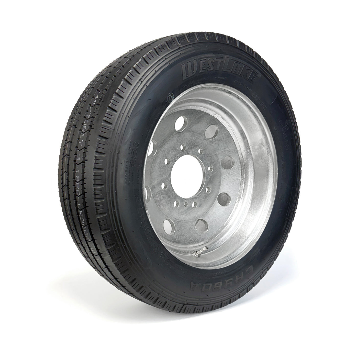 Pneu radial 245/70R175 18 plis LRJ 6005 lbs Westlake et jante 17 1/2" 8 trous galvanisée - RecreaShop