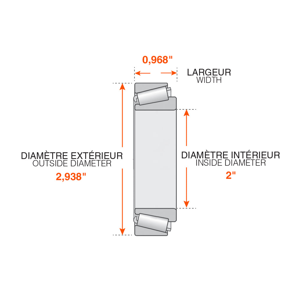 Roulement intérieur 10K GD pour Al-ko - RecreaShop