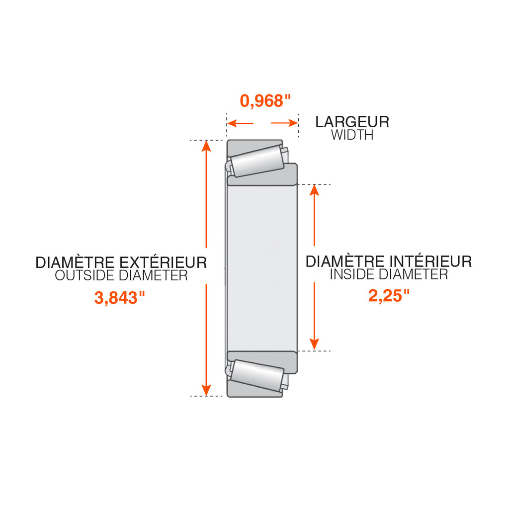 Roulement extérieur 12K-16K - RecreaShop