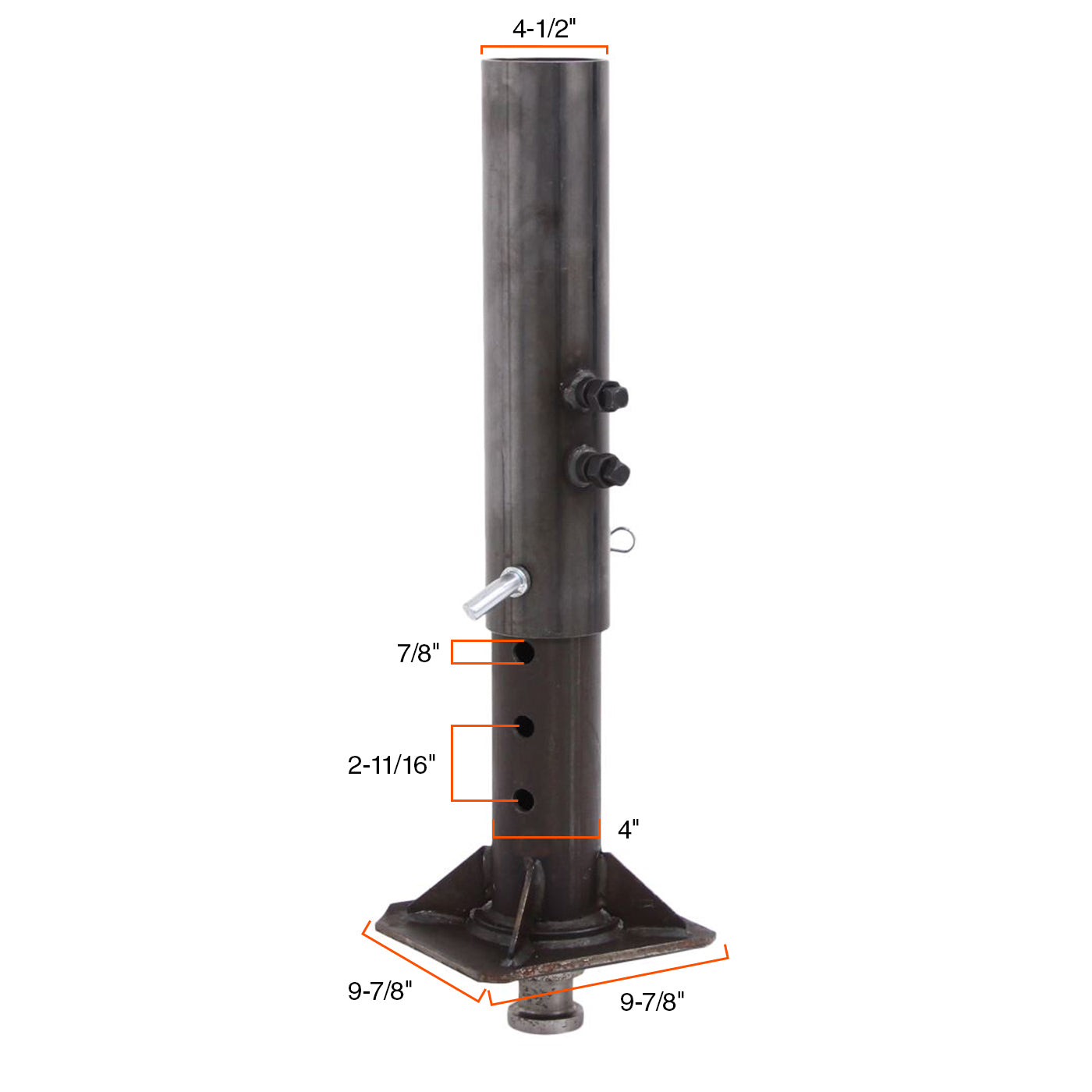 Pivot sellette (king pin) 25K tube rond RAM - RecreaShop