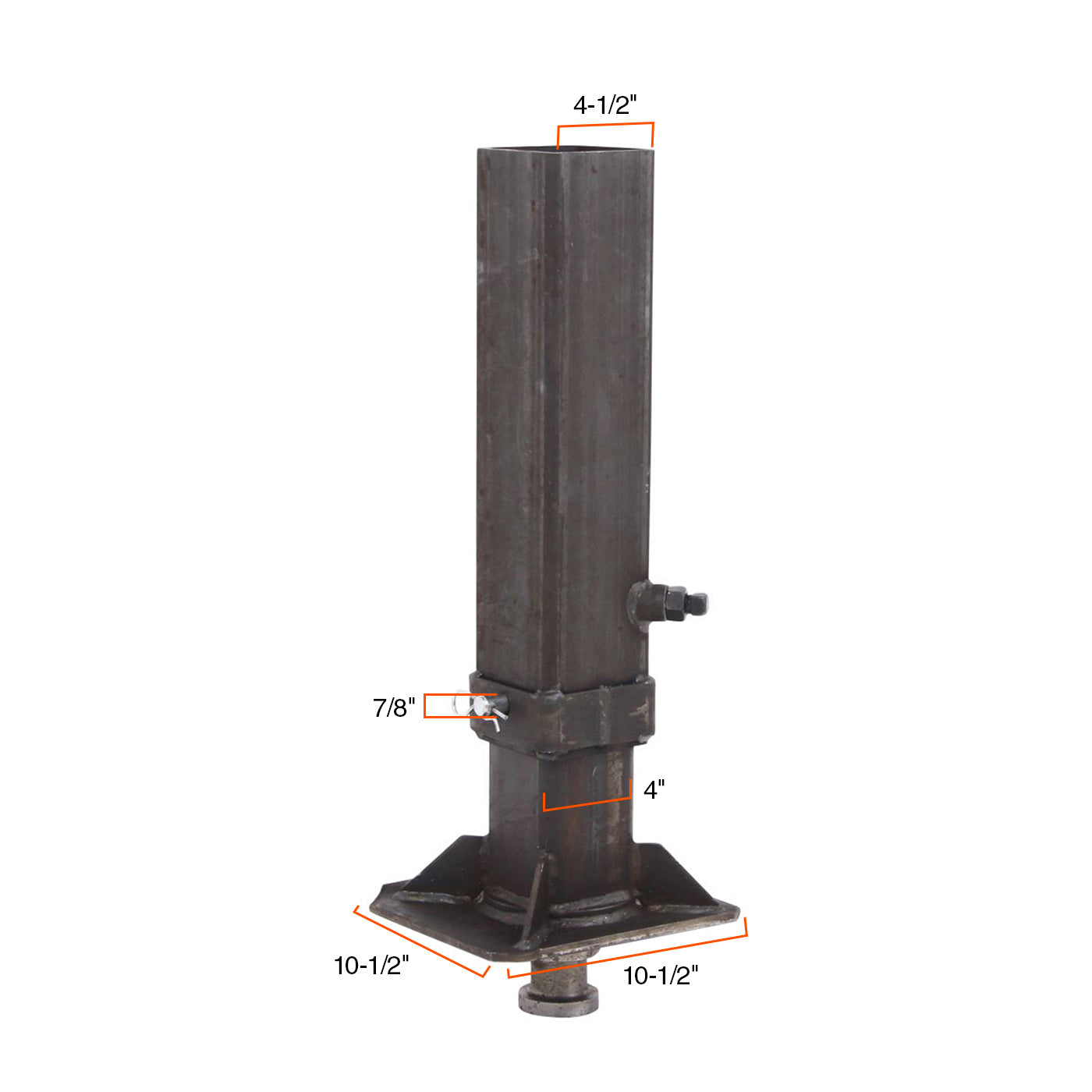 Pivot sellette (king pin) 30K tube carré RAM - RecreaShop