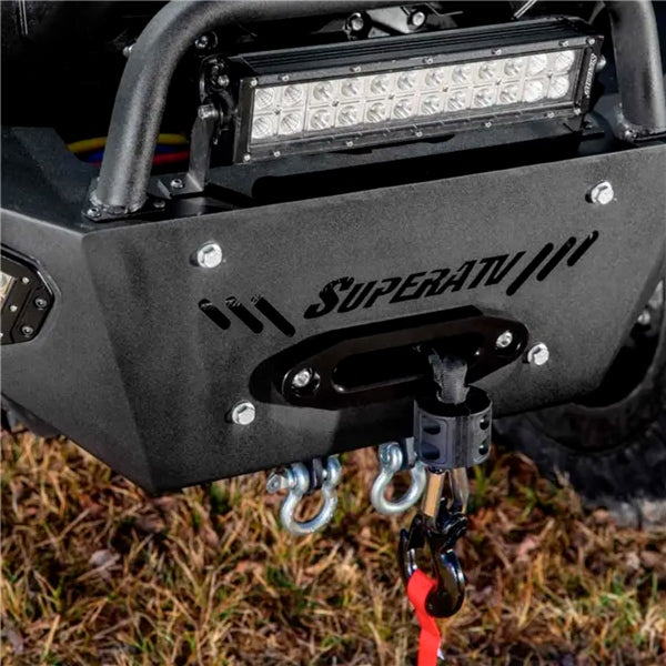 Super ATV Pare-chocs - Prêt pour treuil avec barre lumière Acier - CAN-AM (BRP)