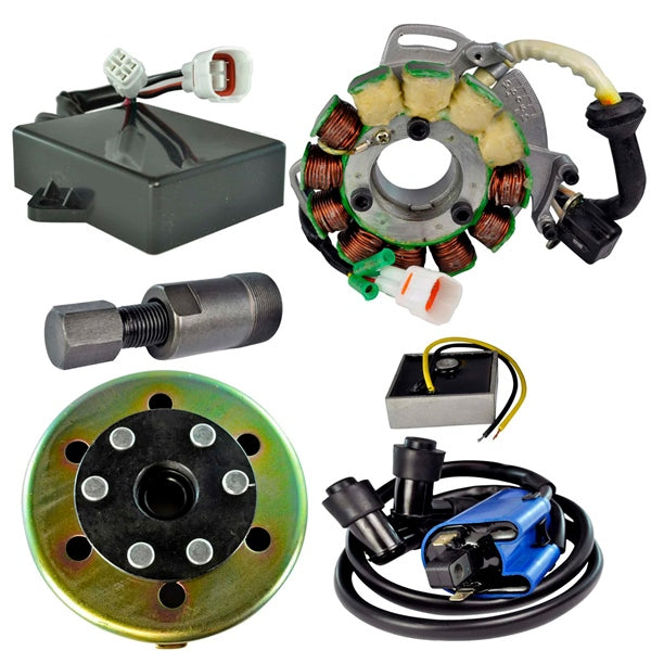 Kimpex HD Ensemble de stator 200W, régulateur, boîtier CDI, bobine, volant moteur et extracteur YAMAHA - 345594 - RecreaShop