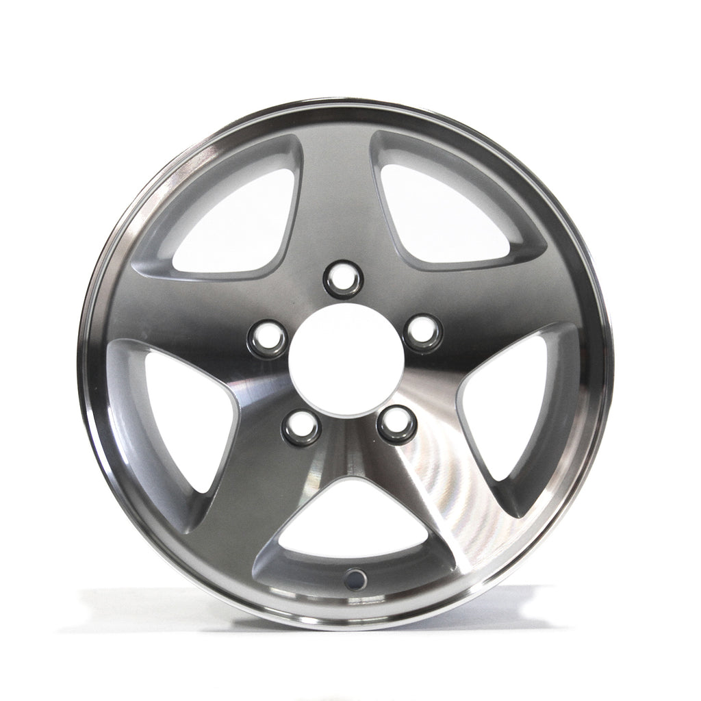 Jante 13" x 5" 5 trous 1600 lbs aluminium Five Star - RecreaShop