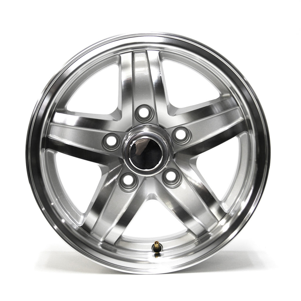 Jante 13" x 5" 5 trous 1600 lbs aluminium Lynx et centre de roue - RecreaShop