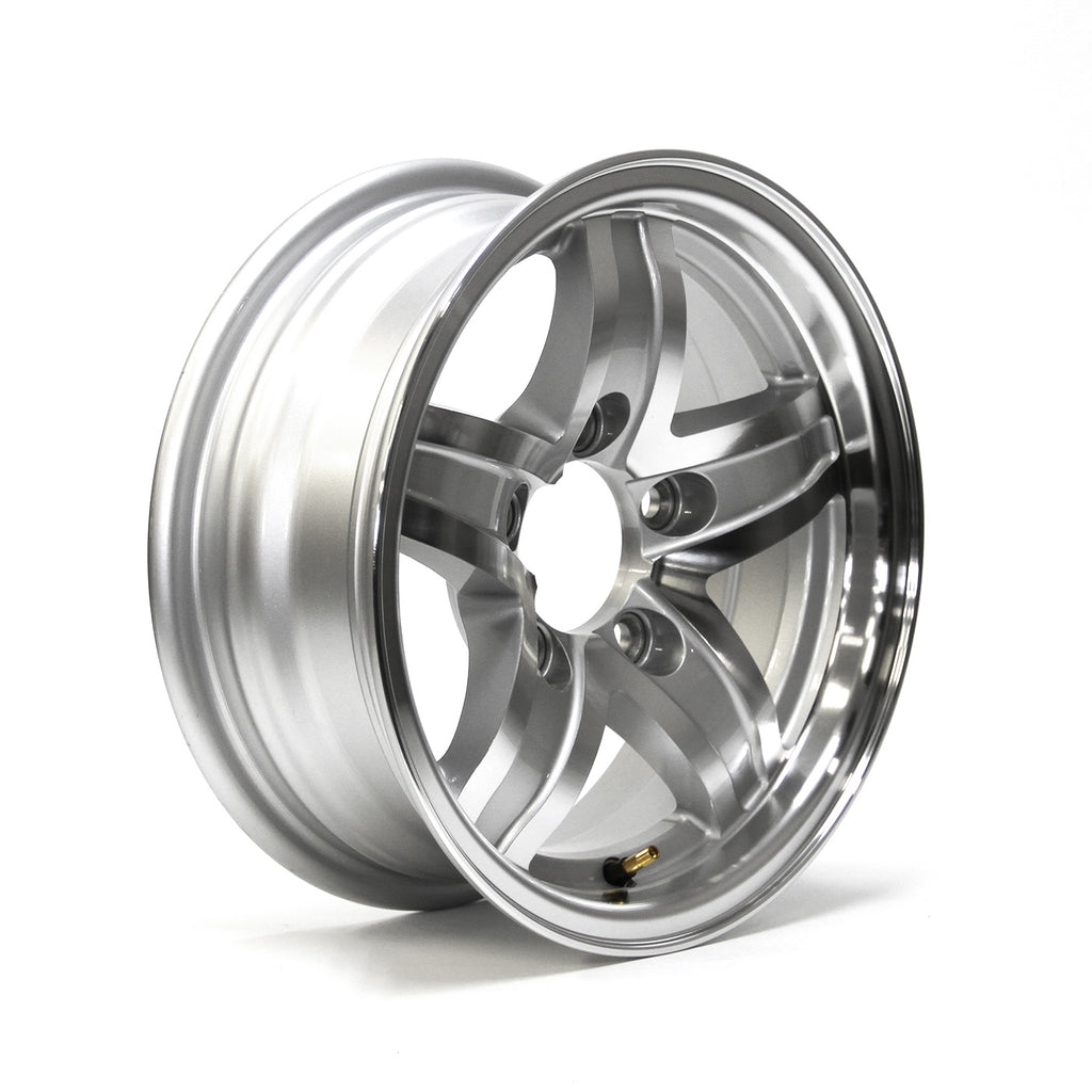 Jante 13" x 5" 5 trous 1600 lbs aluminium Lynx et centre de roue - RecreaShop