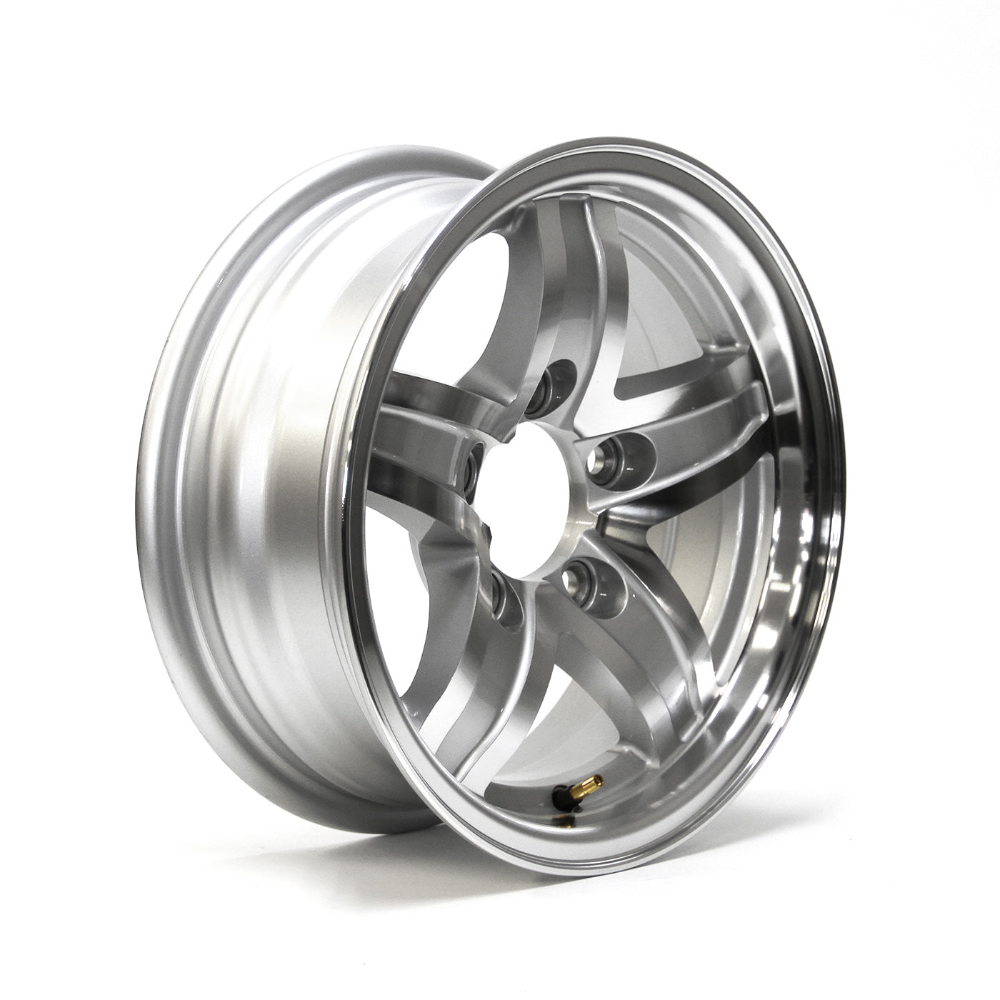 Jante 13" x 5" 5 trous 1600 lbs aluminium Lynx et centre de roue - RecreaShop
