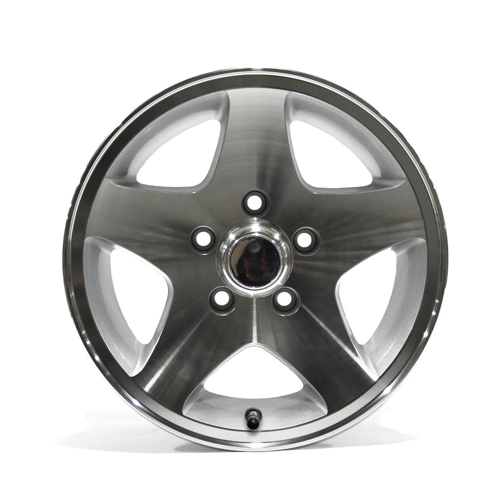 Jante 14" x 5 1/2" 5 trous 2040 lbs aluminium Five Star et centre de roue - RecreaShop