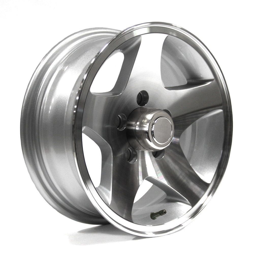 Jante 14" x 5 1/2" 5 trous 2040 lbs aluminium Five Star et centre de roue - RecreaShop