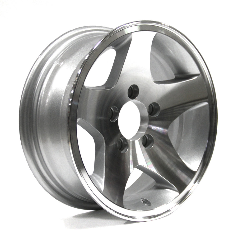 Jante 14" x 5 1/2" 5 trous 2040 lbs aluminium Five Star - RecreaShop
