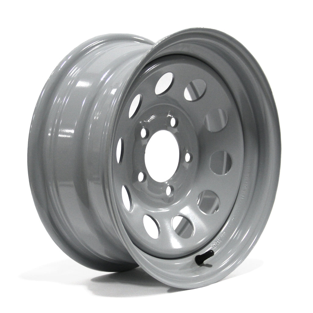Jante 14" x 6" 5 trous 2040 lbs modulaire grise - RecreaShop