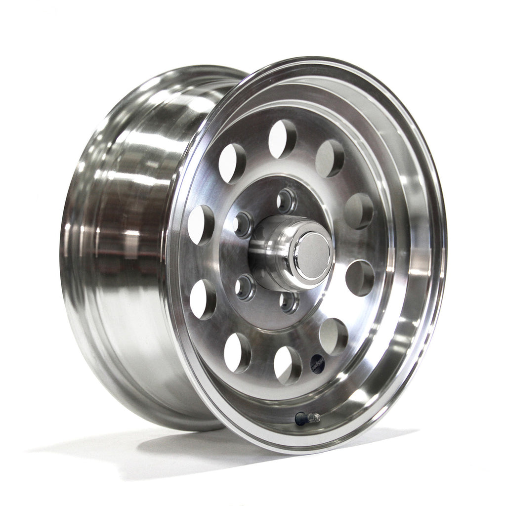 Jante 15" x 6" 5 trous 2150 lbs aluminium modulaire et centre de roue - RecreaShop