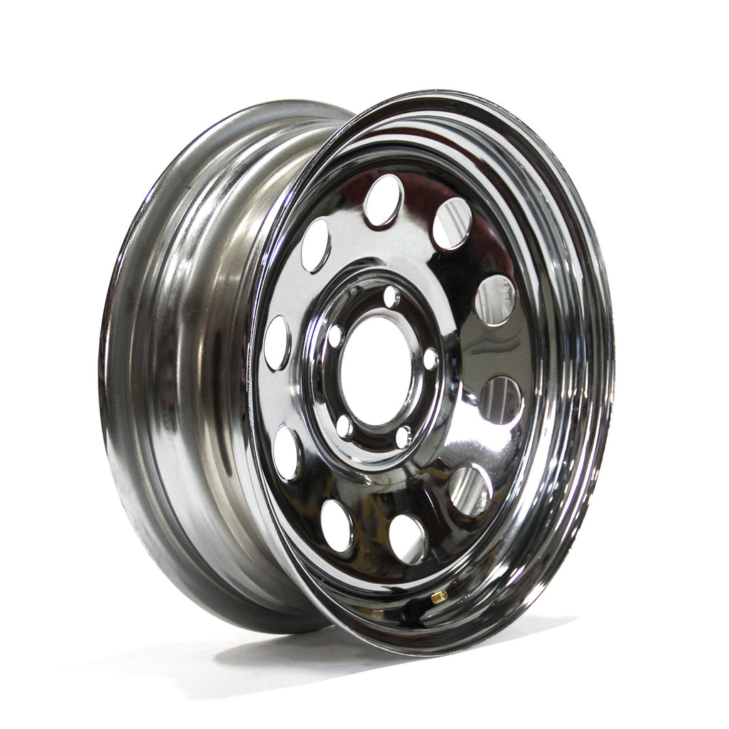 Jante 15" x 6" 5 trous 2200 lbs modulaire chrome - RecreaShop