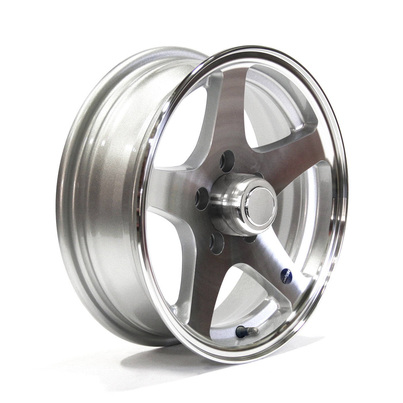 Jante 15" x 5" 5 trous 2150 lbs aluminium Five Star et centre de roue - RecreaShop