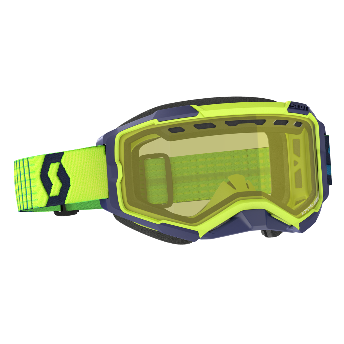 SCOTT Fury Snowcross Lunettes Bleu/Jaune - Récréashop