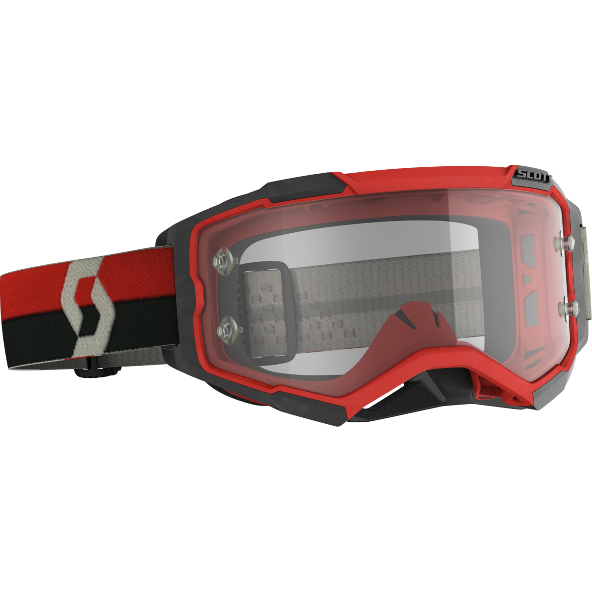 SCOTT Fury Lunettes Rouge/Noir - Récréashop