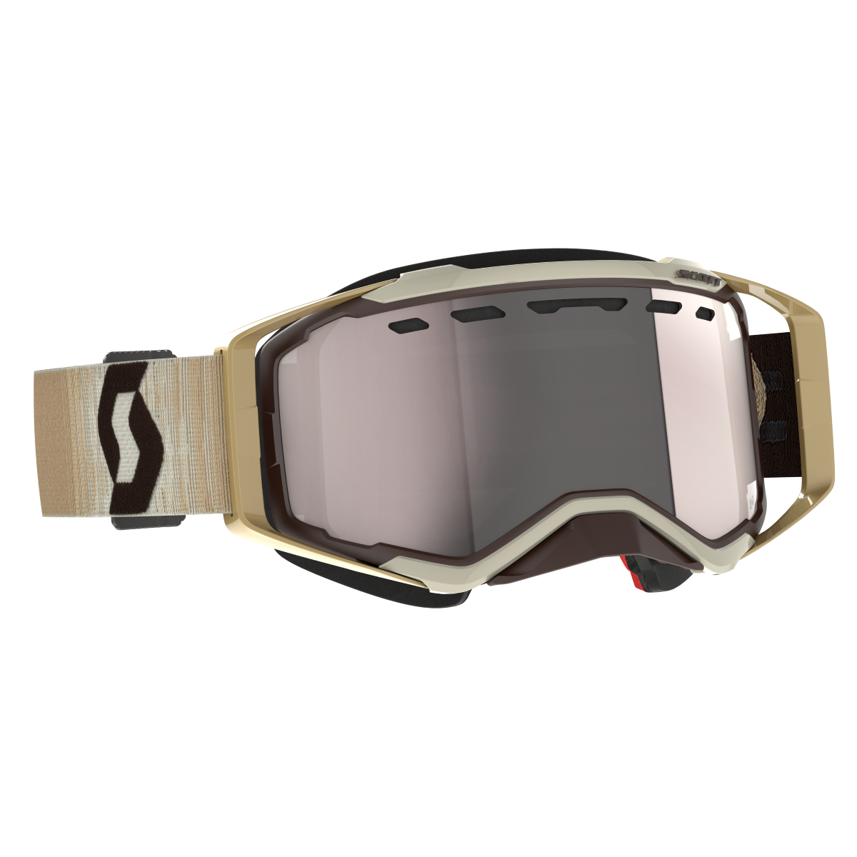 SCOTT Prospect Snowcross Lunettes Beige/Brun