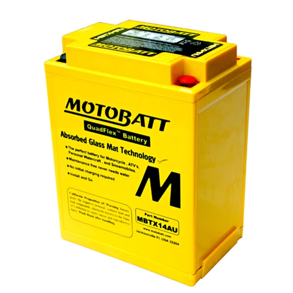 Motobatt Batterie AGM Quadflex MBTX14AU - RecreaShop