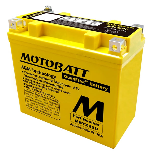 Motobatt Batterie AGM Quadflex MBTX20U - RecreaShop