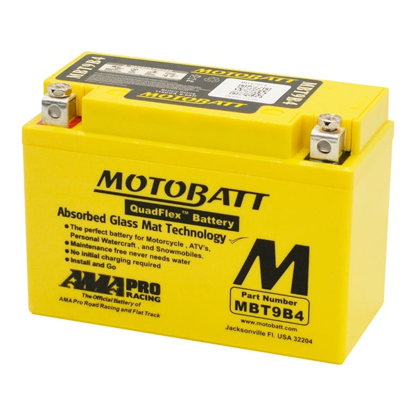 Motobatt Batterie AGM Quadflex MBT9B4 - RecreaShop